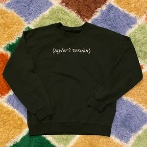 Taylor Swift Taylor’s Version Green Sweatshirt Size Medium